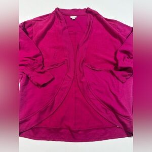 Lularoe Medium Women's Pink Open Front Cardigan